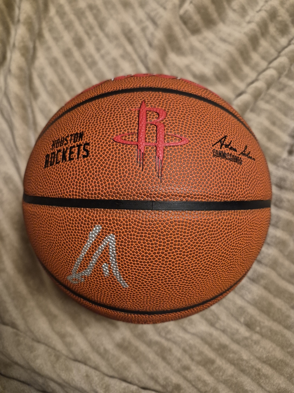 Yao Ming Autographed Houston Rockets Wilson Basketball